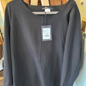 NWT Marina Rinaldi Black Long Sleeve Tunic